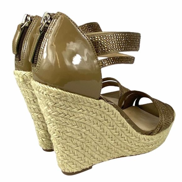 Enzo Angiolini Wedge Sandals Bronze - Picture 14 of 16